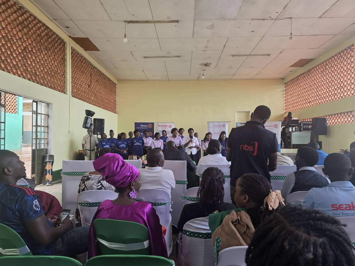 Rotaract Kira members in community service